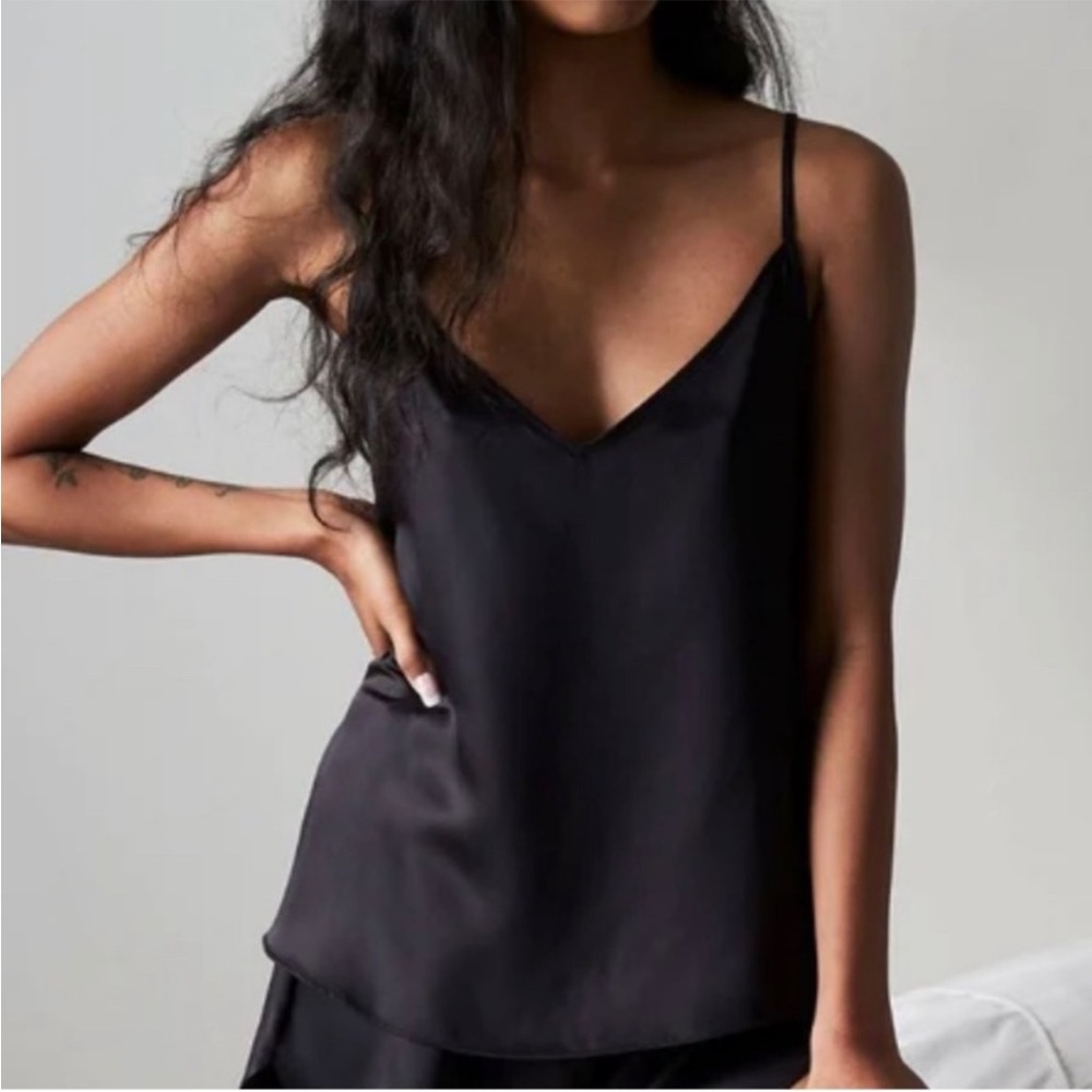 New! Ettitude Cami Onyx Black Clean Bamboo Adjustable Strap Size Medium